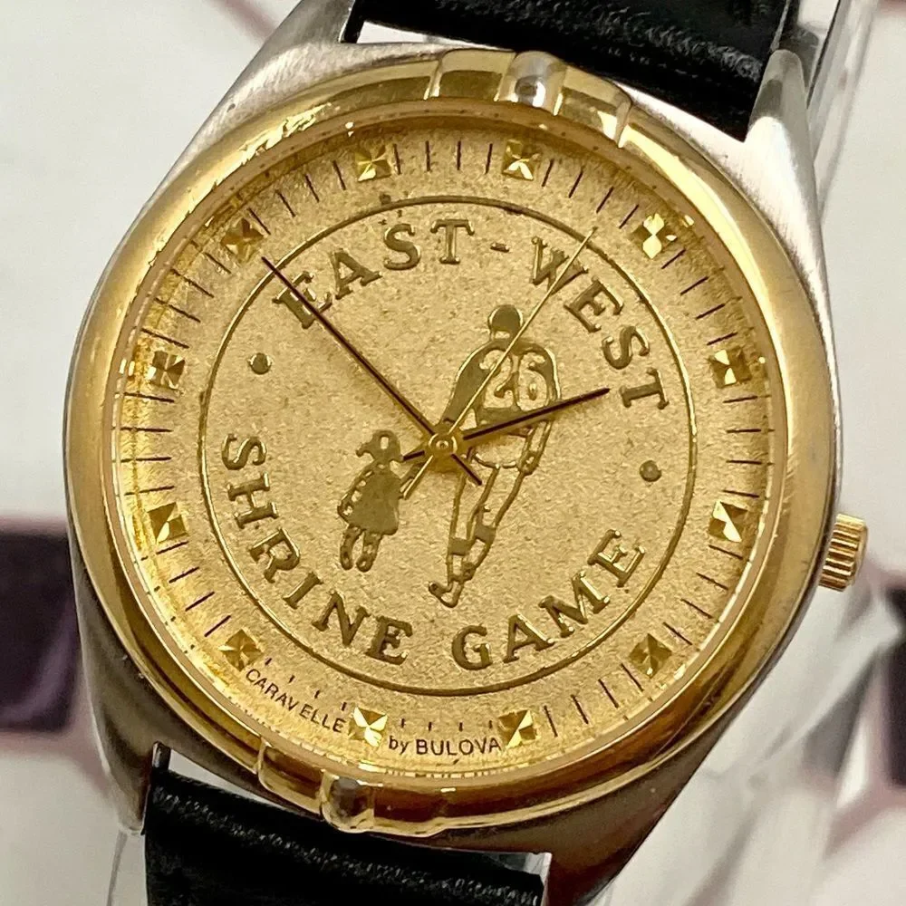 Vintage 2002 / 2003 Caravelle by Bulova East West Shrine Bowl Game Watch